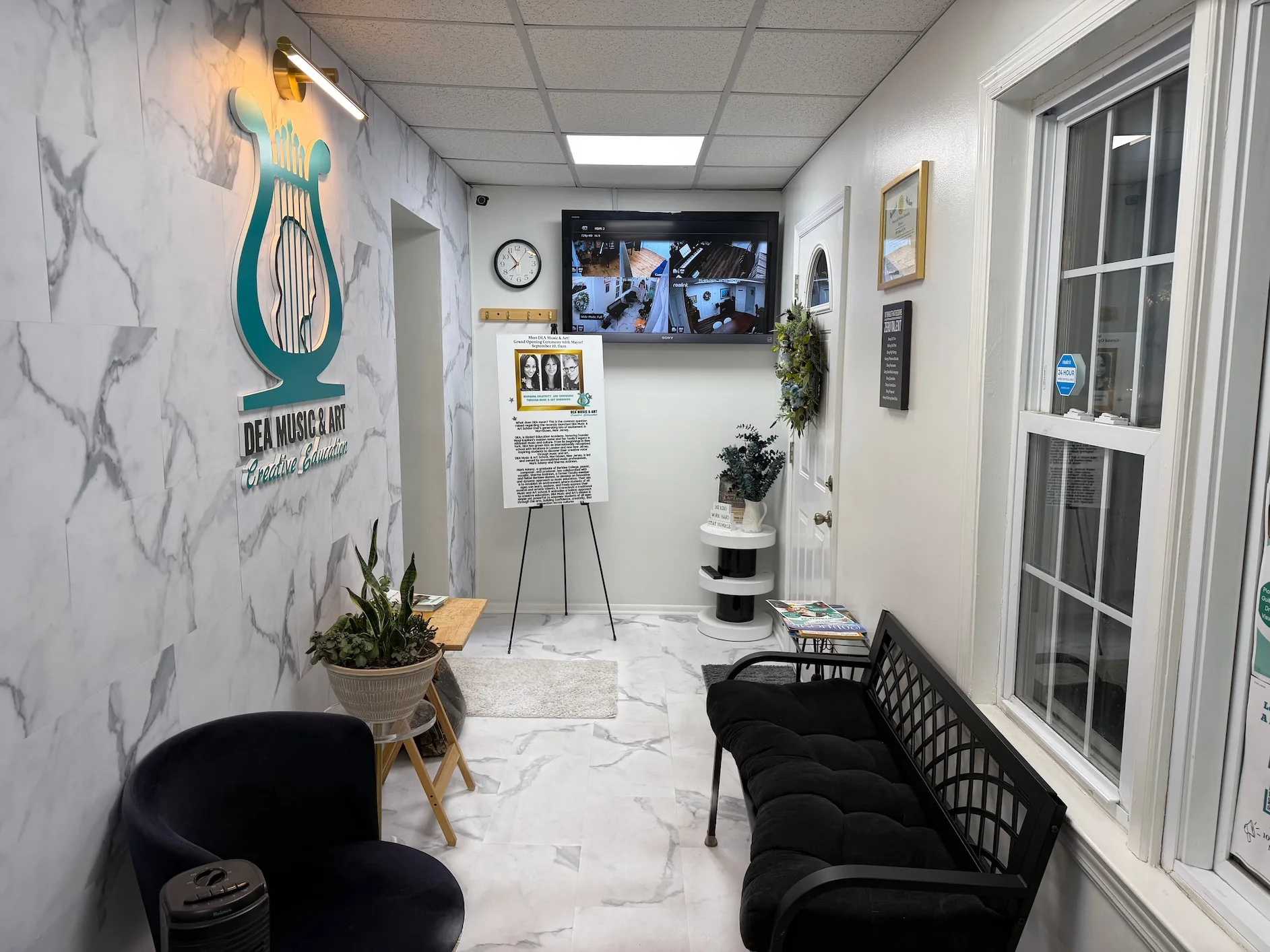 DEA Music and Art reception area in Morristown